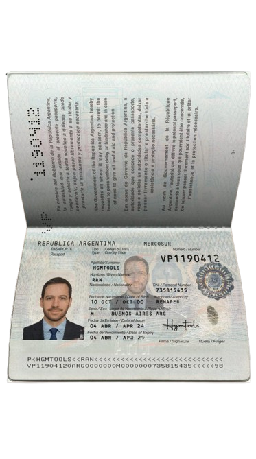 Passport document